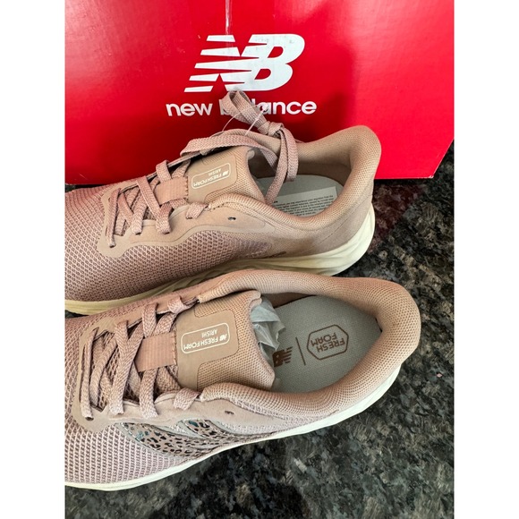 New Balance Fresh Foam Arishi v4 Brown Black Leopard Print Running Shoes wide - Picture 5 of 8